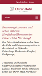 Mobile Screenshot of duerer-hotel.de