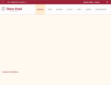 Tablet Screenshot of duerer-hotel.de